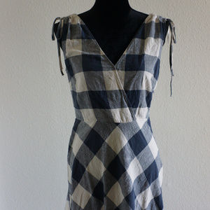 Zara Basic Z1975 Denim Dress Checkered